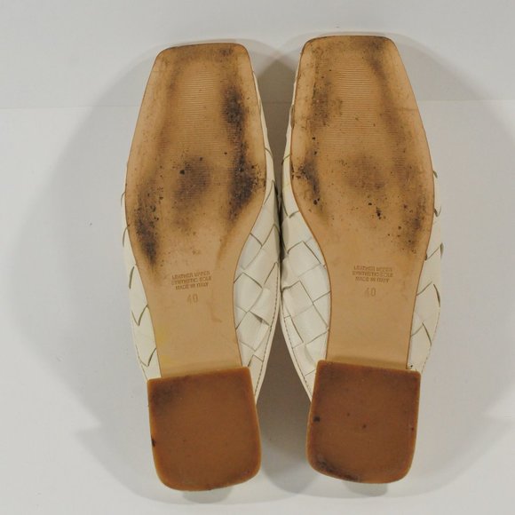 Napoleoni leather flats Off White SZ 9.5 - Picture 12 of 12